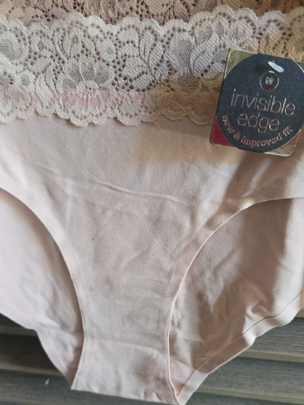 sophie b. Lace-Trim Bikini Panties in Blush, Navy, Mauve, Gray, Cream